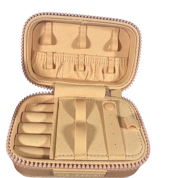 Dagne Dover Small Travel Case Women's Compact Organizer Peach Orange Neoprene - Picture 5 of 9